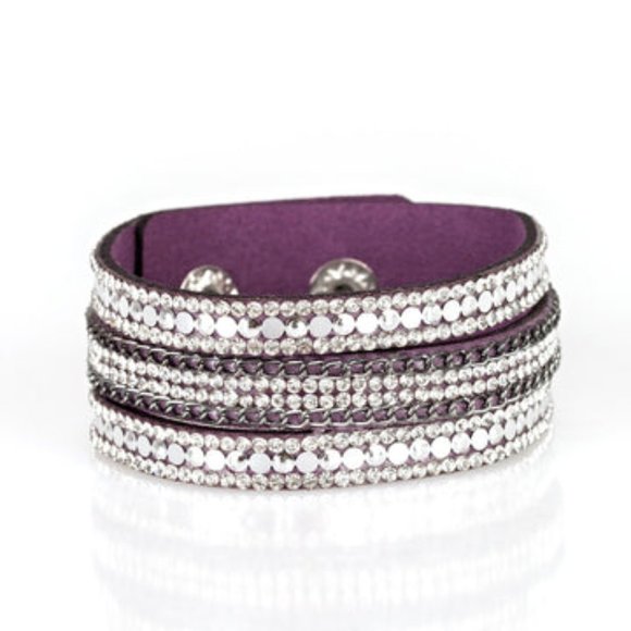 paparazzi Jewelry - Fashion Fanatic - Purple Bracelet